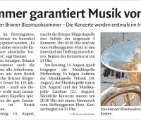 Blasmusik-Sommer August 2016